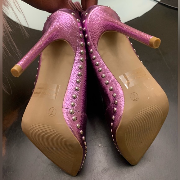 Wild Diva Pointy Toe Studded Booties - Picture 6 of 14